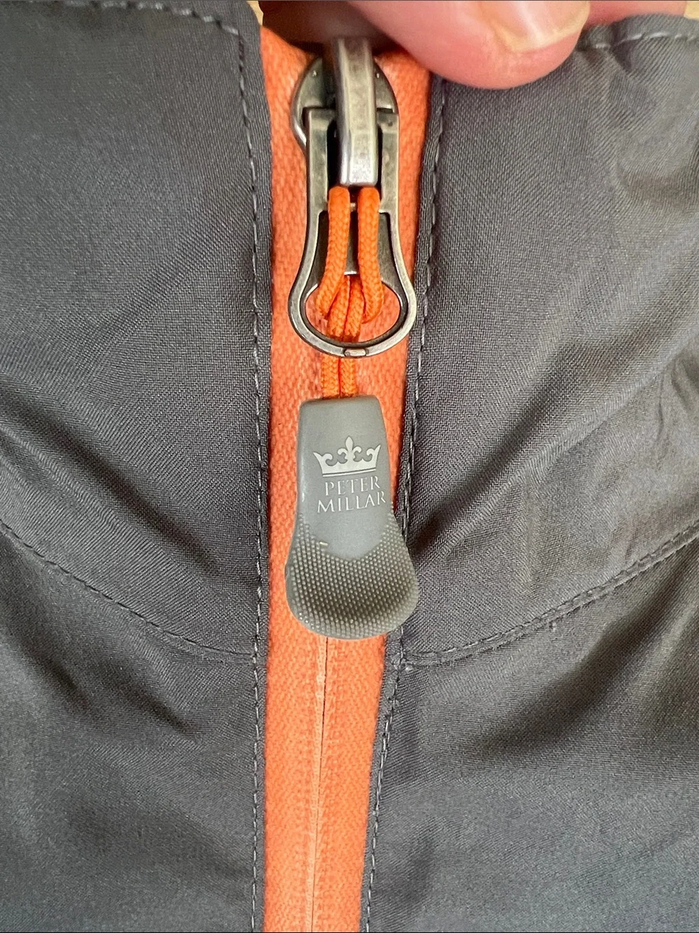 Peter Millar Element‎ Short Sleeve Water Jacket Grey Mens M Golf Layering Tech